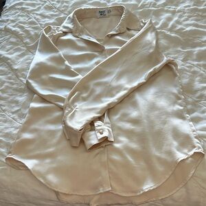 Princess Polly Champagne Colored Button Up
